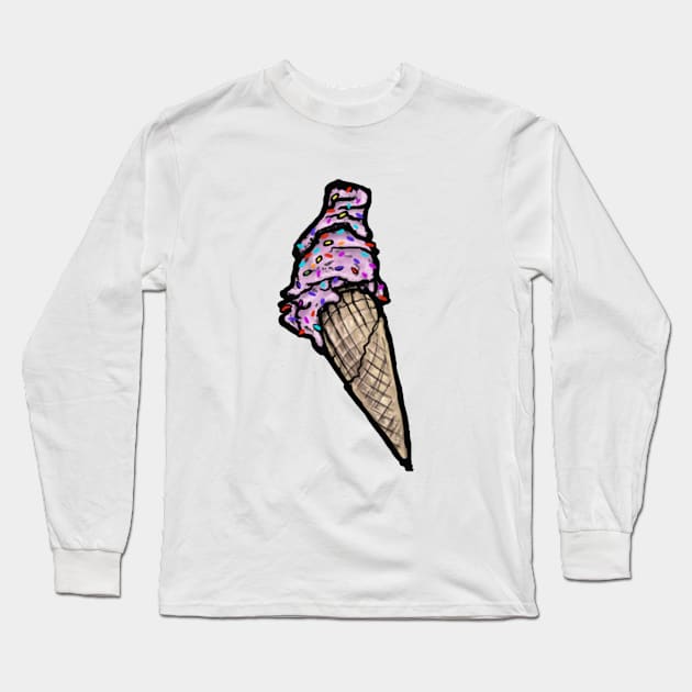 Icecream Long Sleeve T-Shirt by Azgrakth